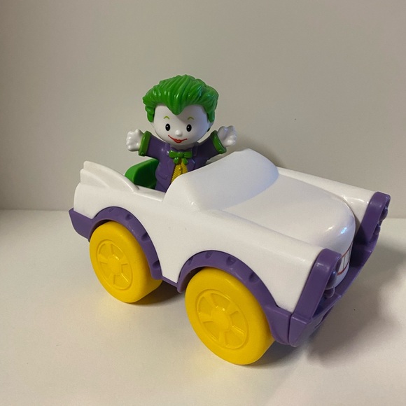 Fisher Price Little People Joker Figure & Vehicle Set DC Super Friends Toy & Car - Picture 2 of 13